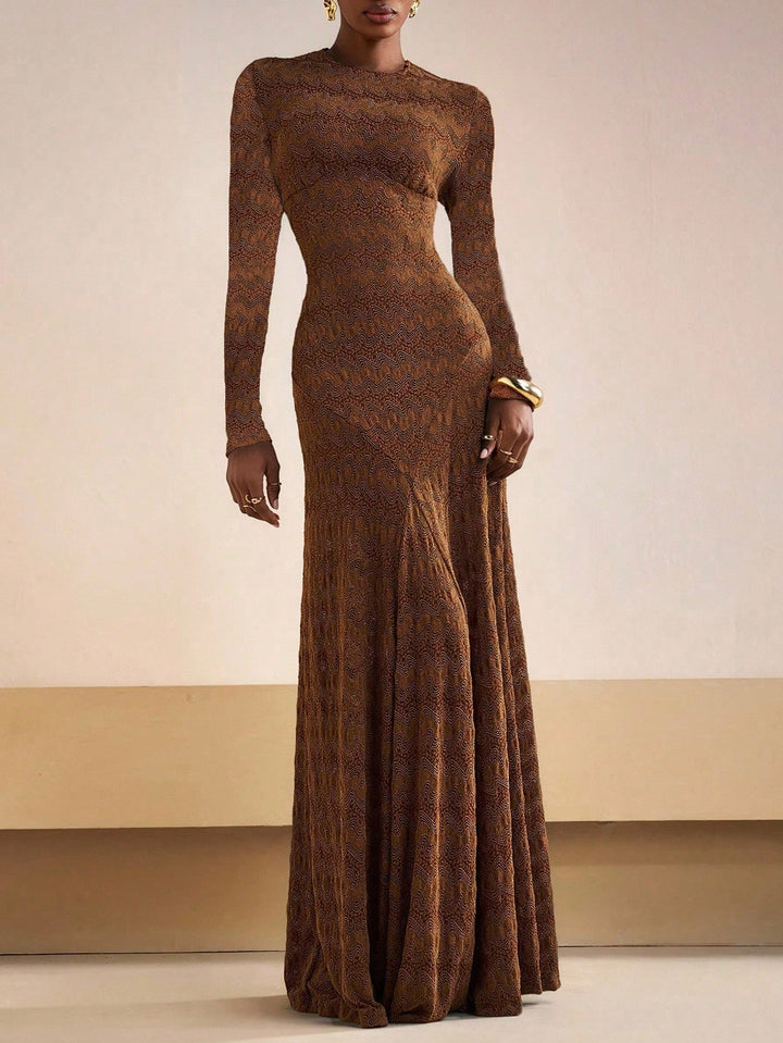 SHEIN Maxi ruha, barna