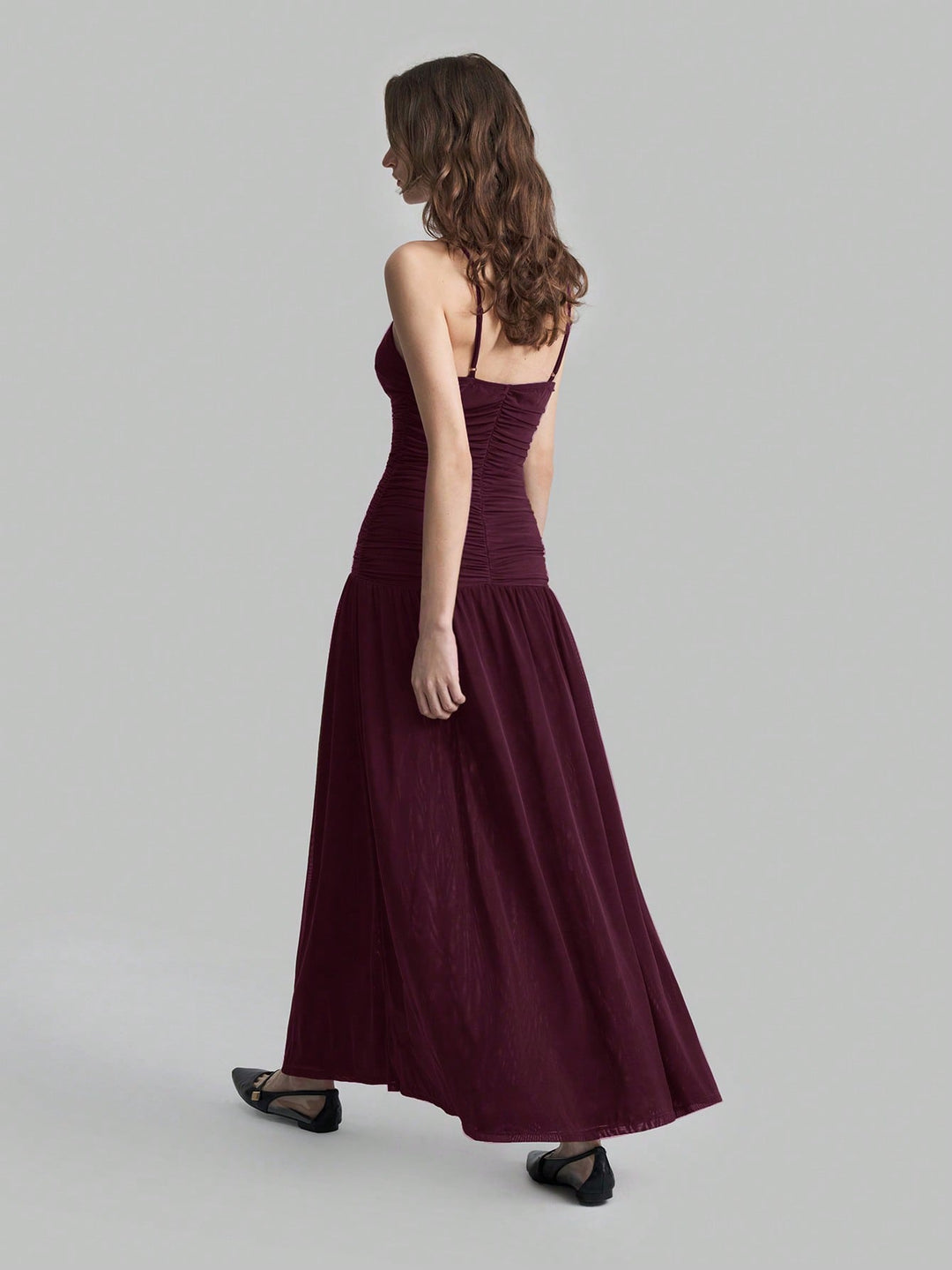 Rochie maxi SHEIN, vișiniu
