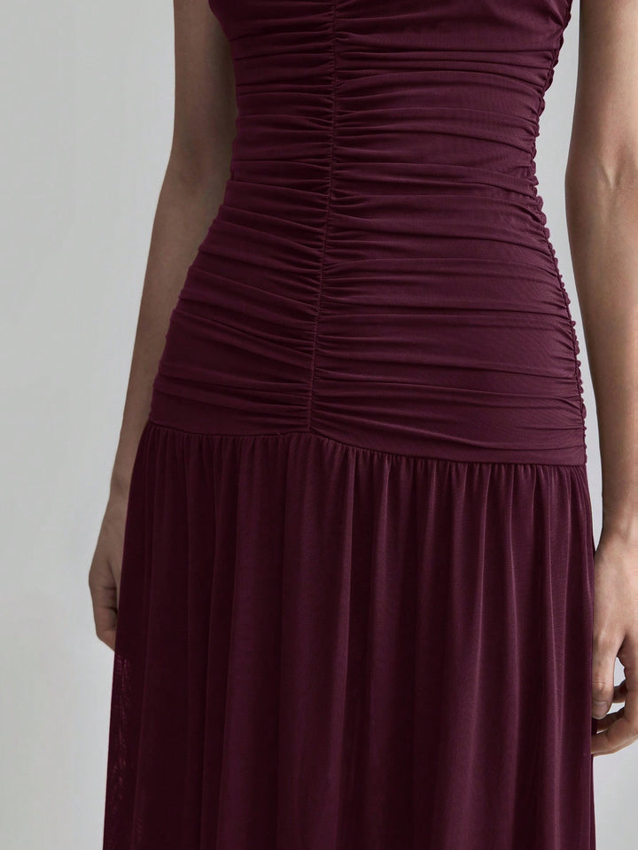 Rochie maxi SHEIN, vișiniu