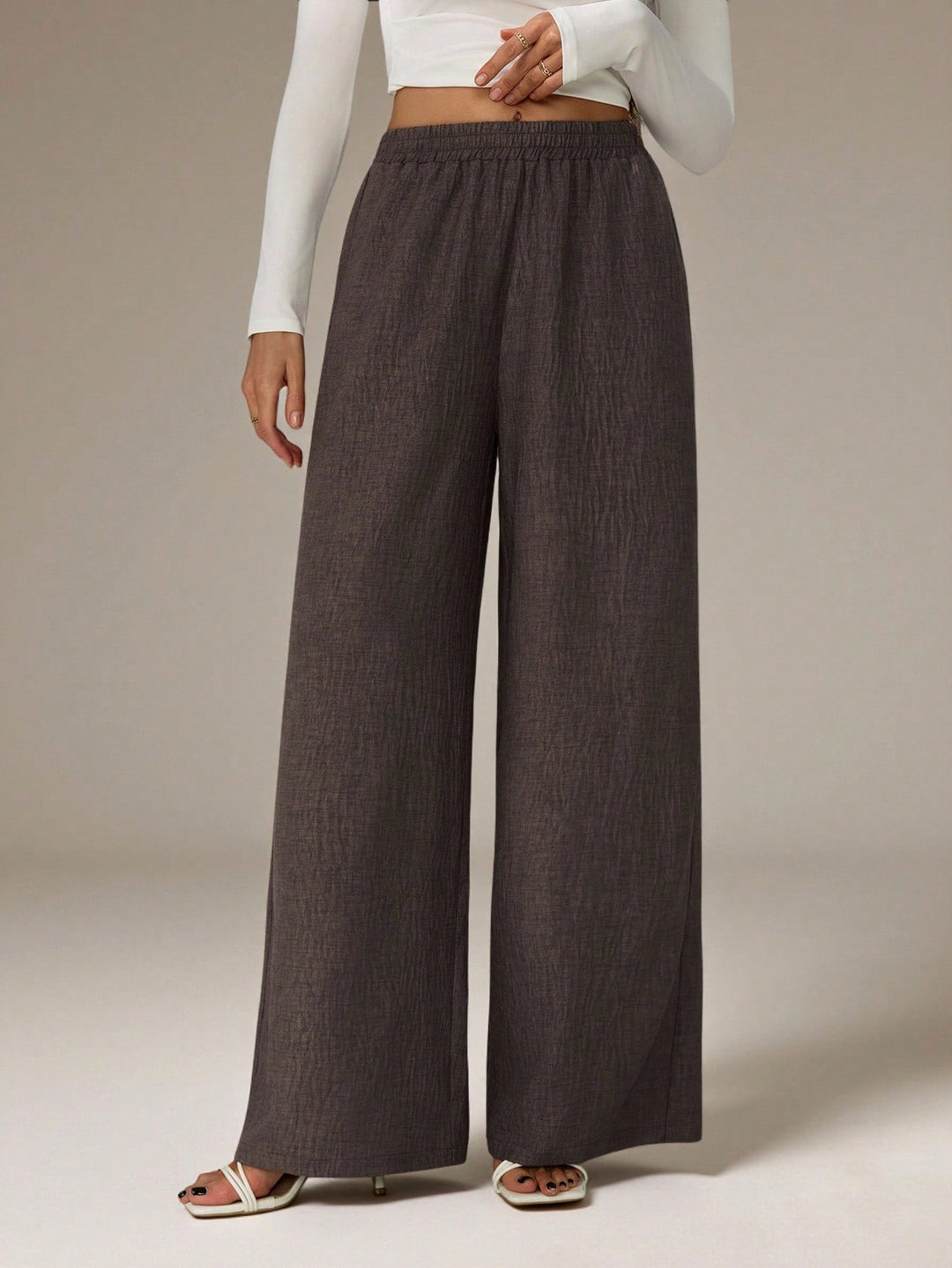 Pantaloni SHEIN, maro