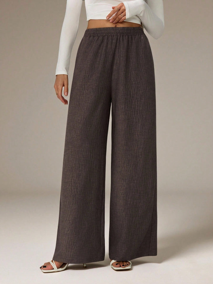 Pantaloni SHEIN, maro
