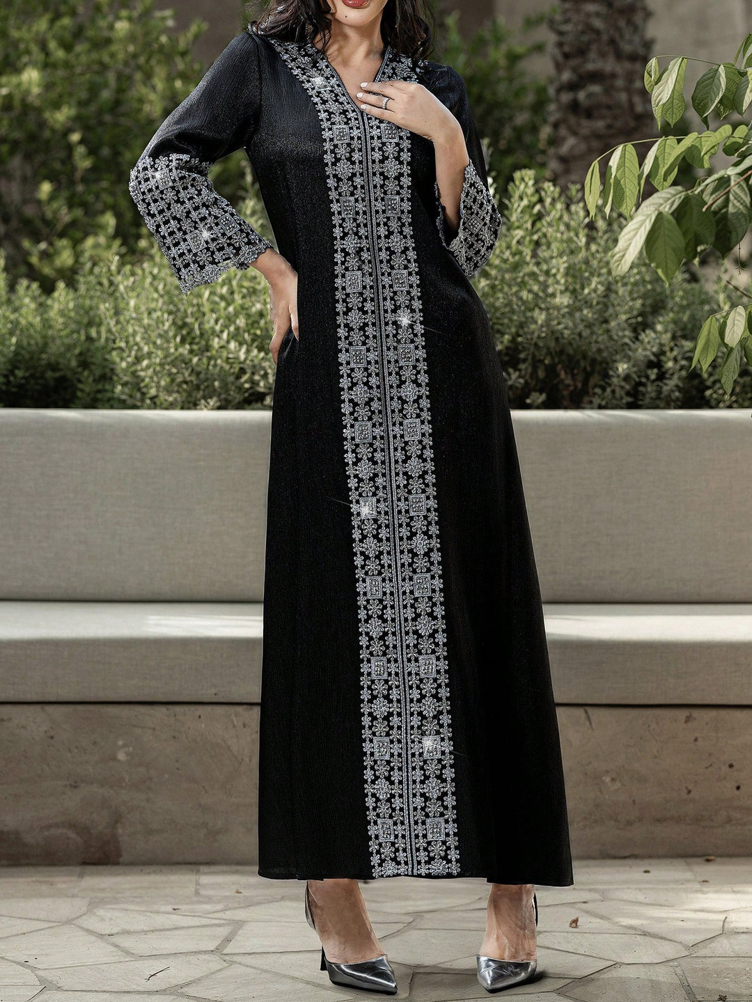 Rochie maxi SHEIN, negru