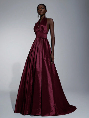 Rochie maxi SHEIN, vișiniu