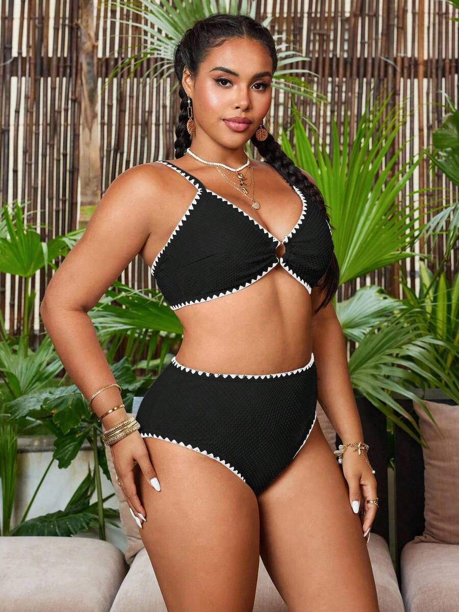 Costum de baie SHEIN, negru