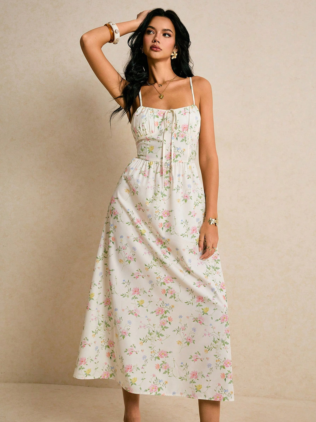 Rochie maxi SHEIN, mix culori