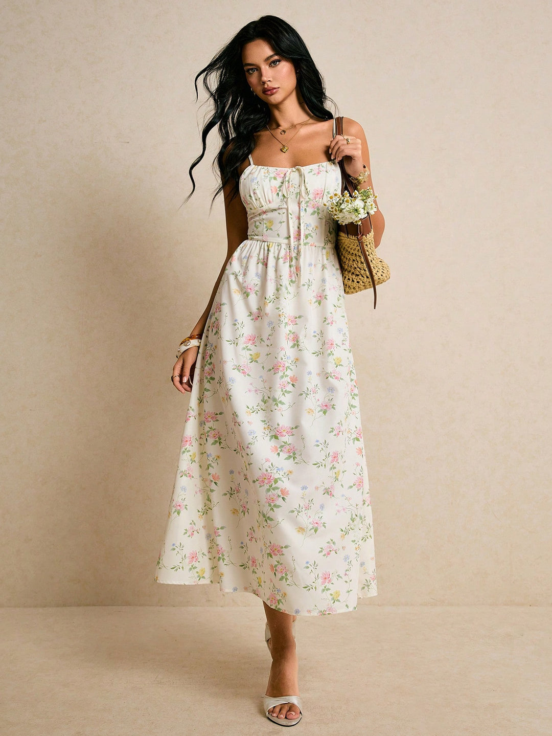 Rochie maxi SHEIN, mix culori