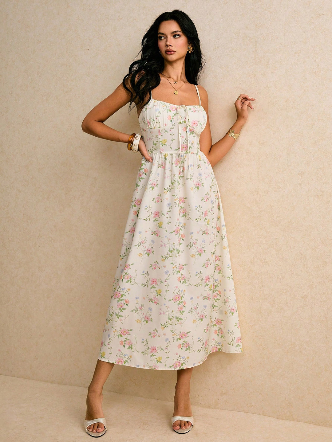 Rochie maxi SHEIN, mix culori