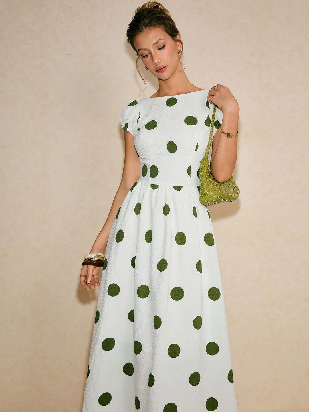 Rochie maxi SHEIN, verde