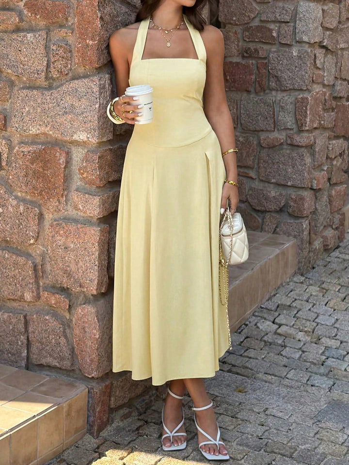 Rochie midi SHEIN, galben