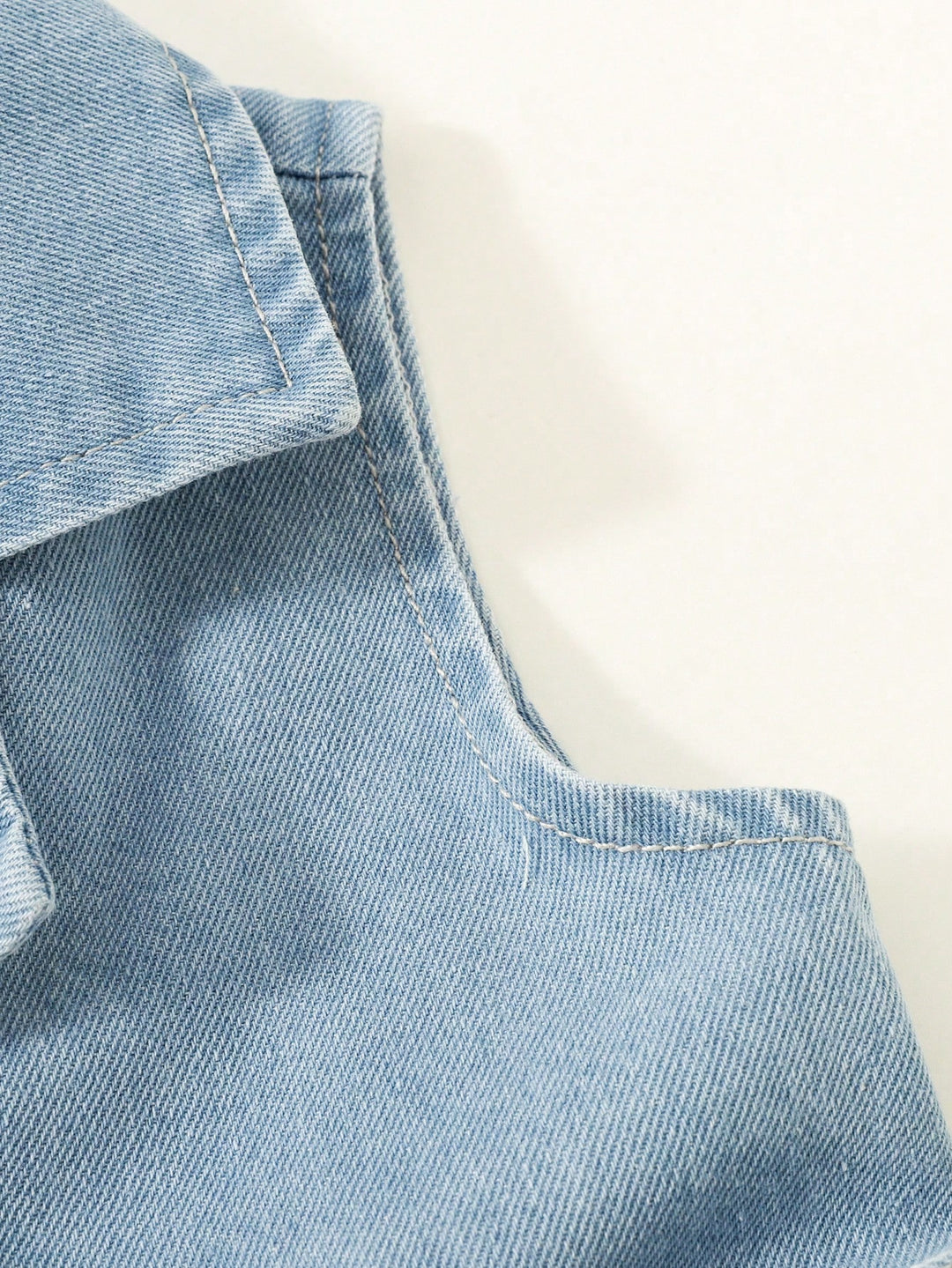Rochie din denim pentru copii SHEIN, albastru