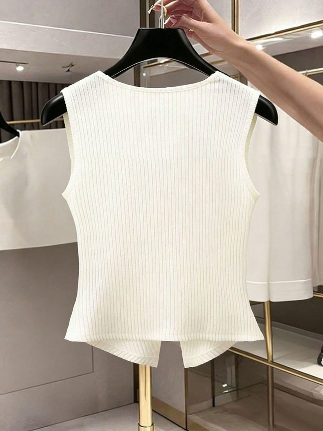 Top SHEIN, alb