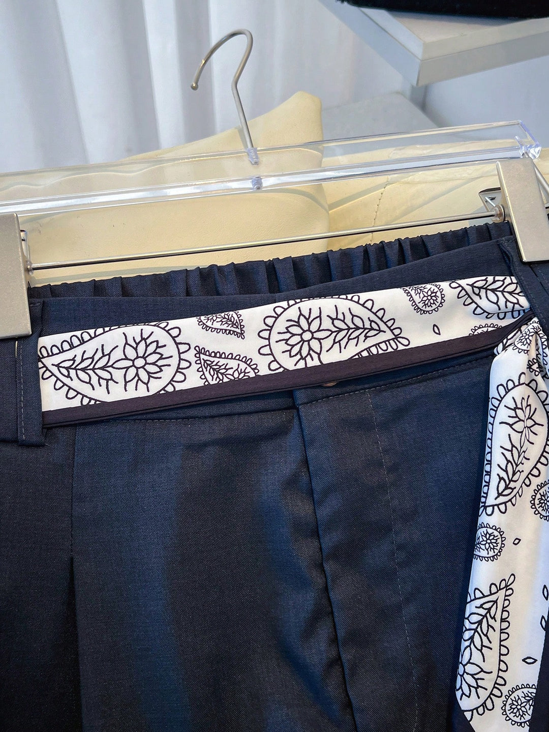 Pantalon de costum SHEIN, albastru