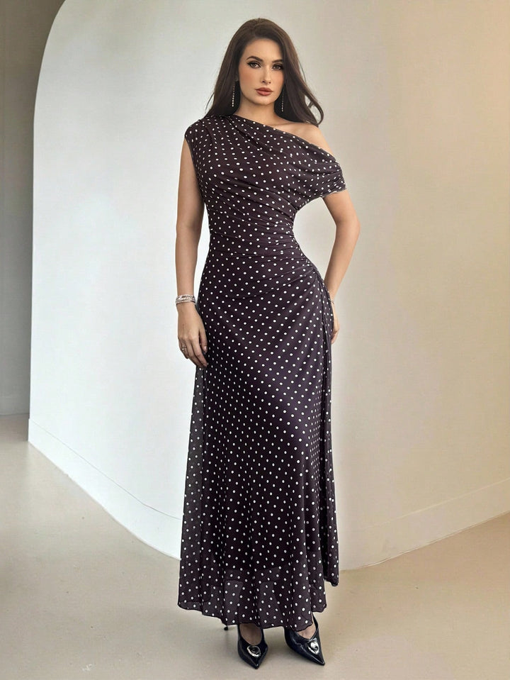 Rochie maxi SHEIN, maro