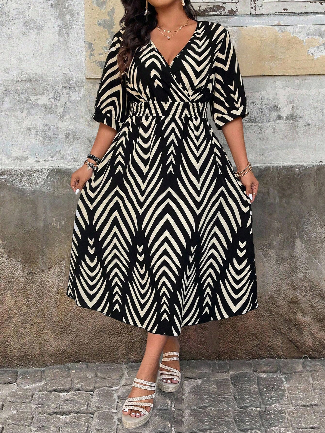 Rochie maxi SHEIN, mix culori