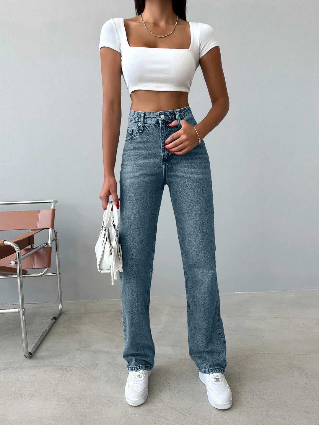 Jeans SHEIN, albastru