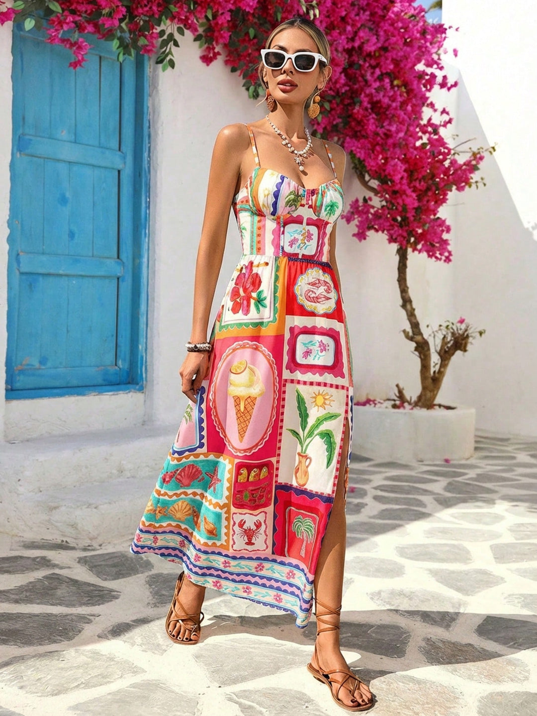 Rochie maxi SHEIN, galben