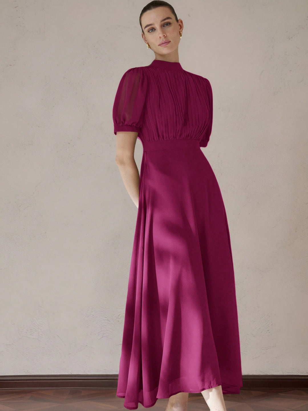 Rochie maxi SHEIN, vișiniu