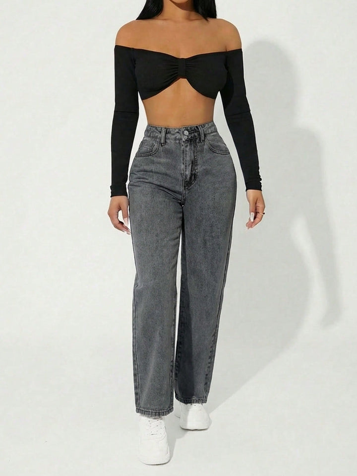 Jeans SHEIN, gri