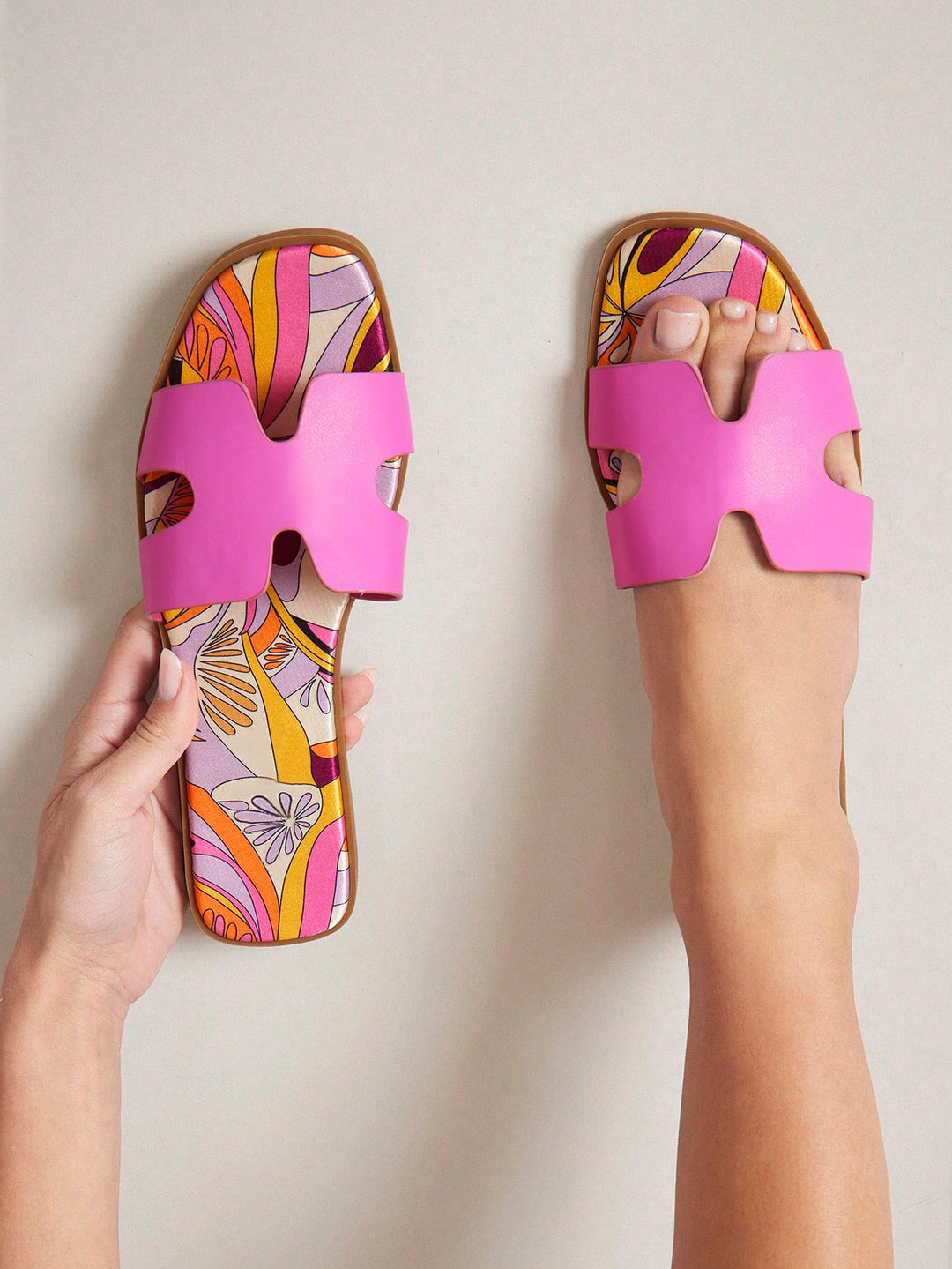 Sandale SHEIN, roz