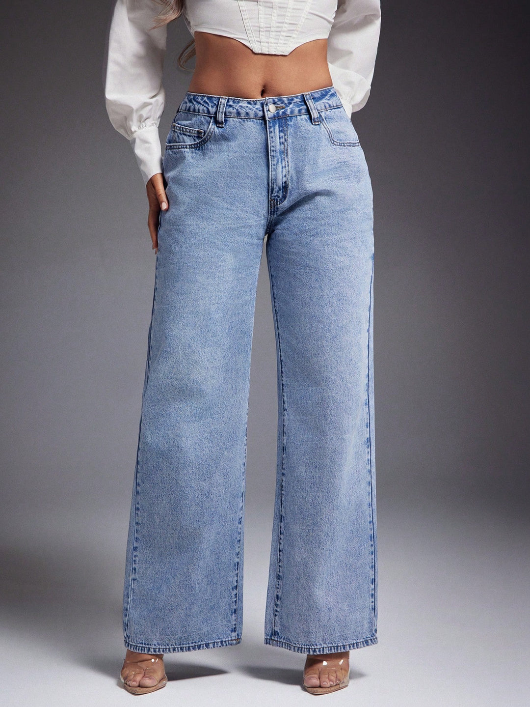 Jeans SHEIN, albastru
