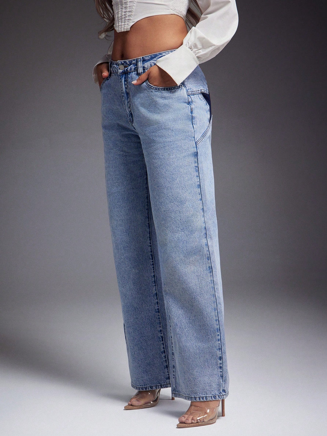 Jeans SHEIN, albastru