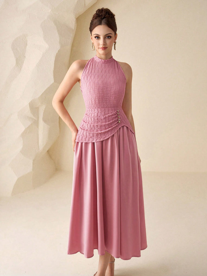 Rochie midi SHEIN, roz