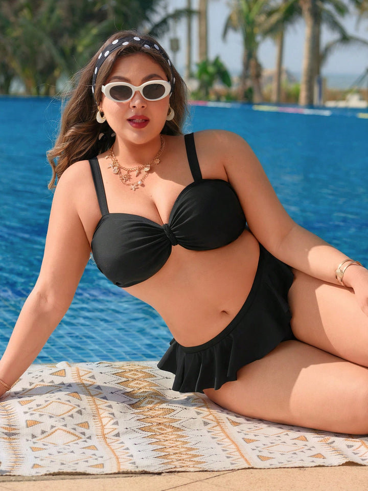 Set bikini de baie SHEIN, negru