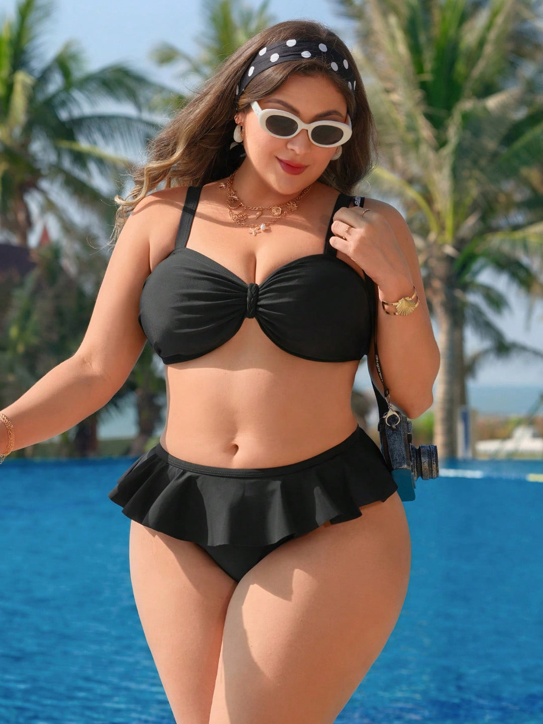 Set bikini de baie SHEIN, negru