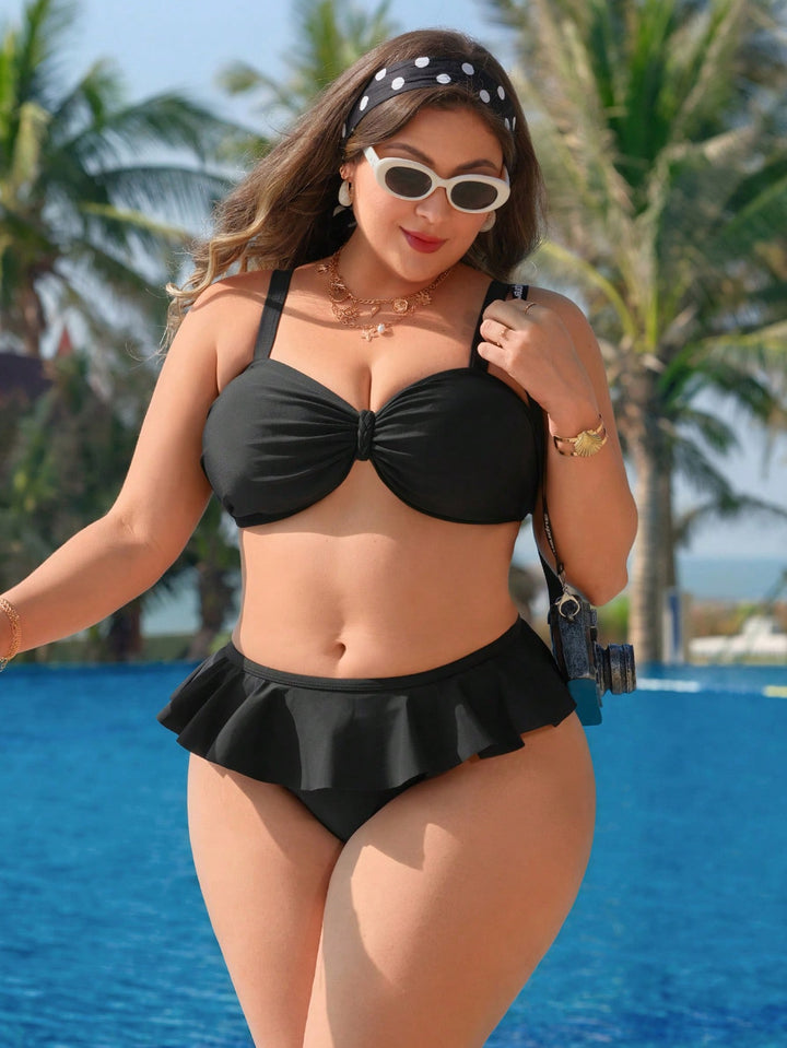 Set bikini de baie SHEIN, negru
