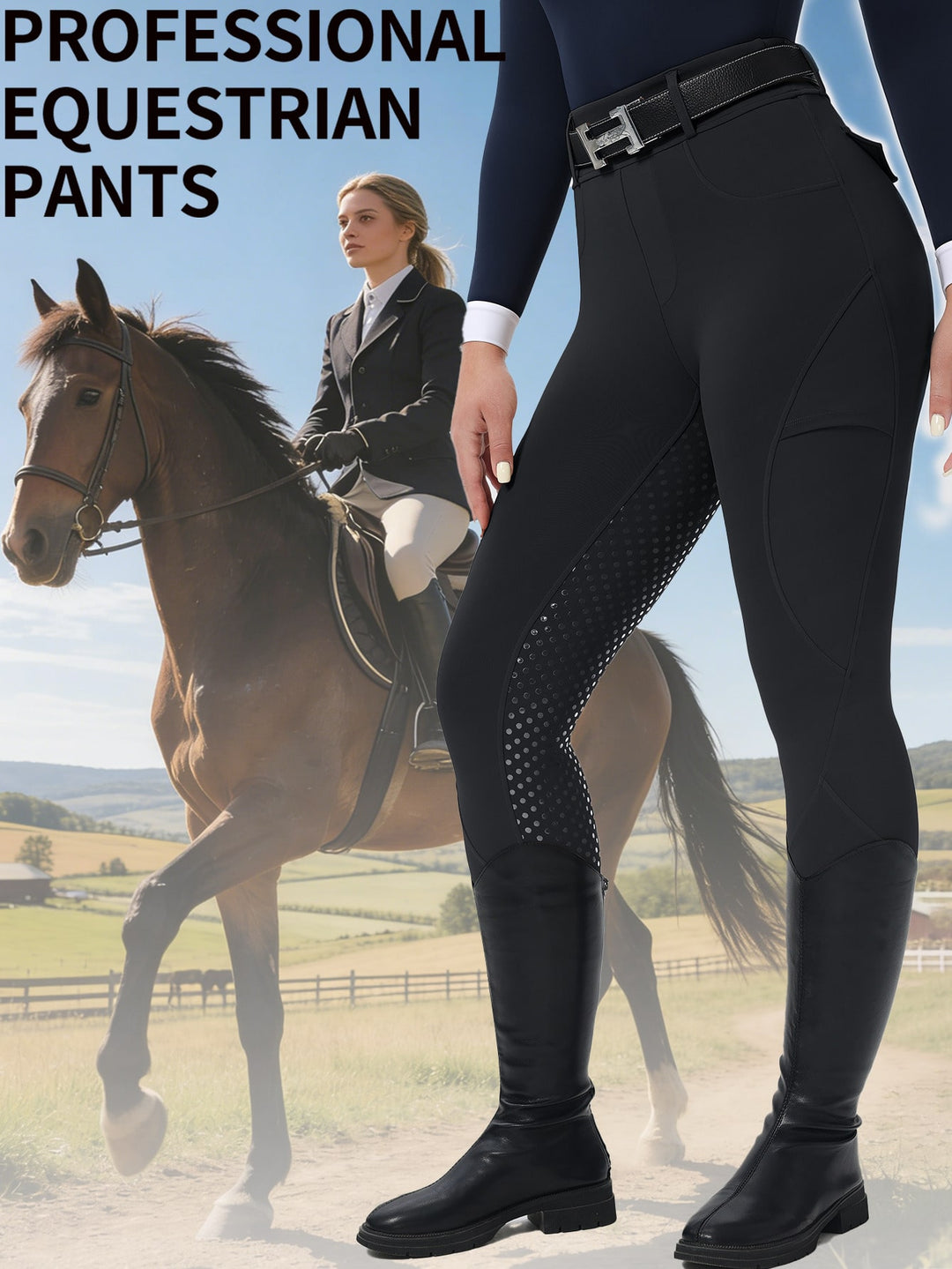 Pantaloni SHEIN, negru