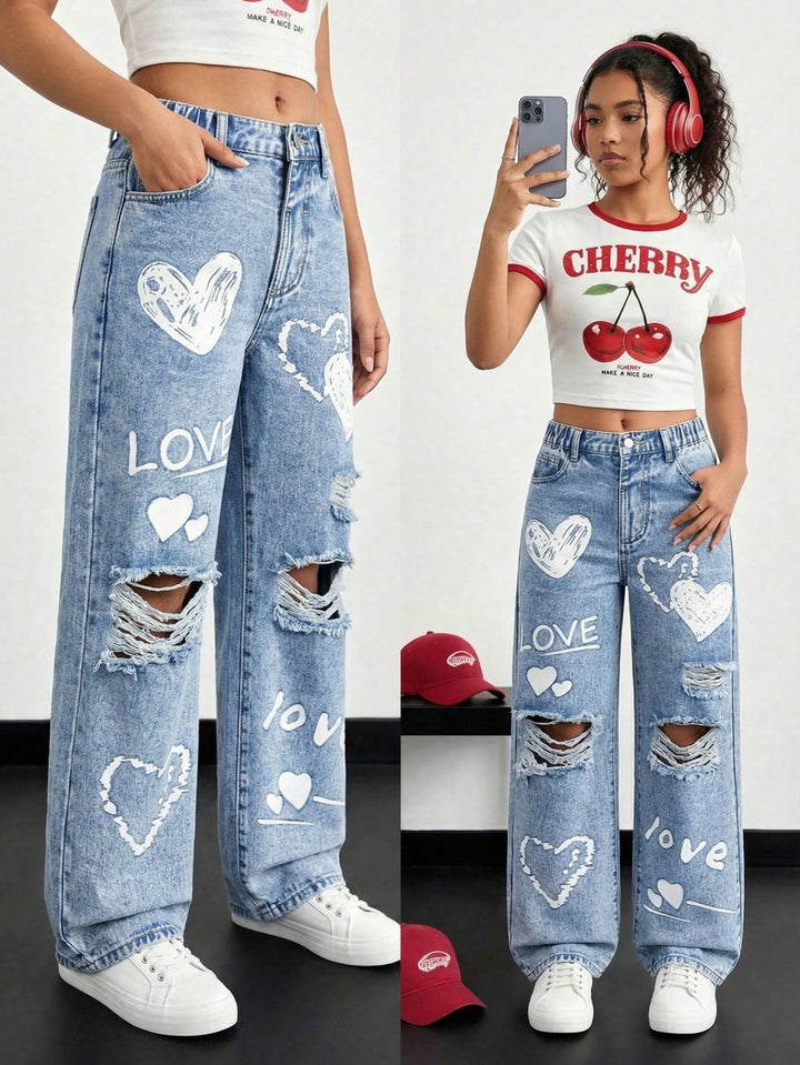 Jeans SHEIN, albastru