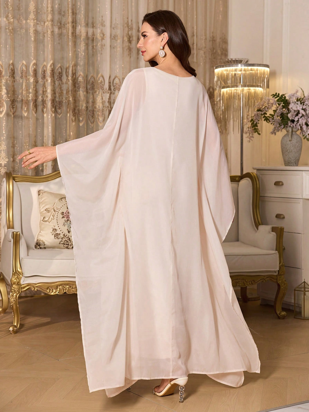 Rochie maxi SHEIN, bej