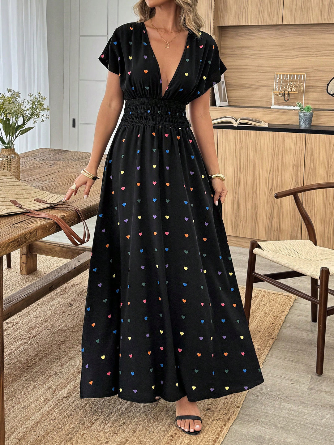 Rochie midi SHEIN, negru