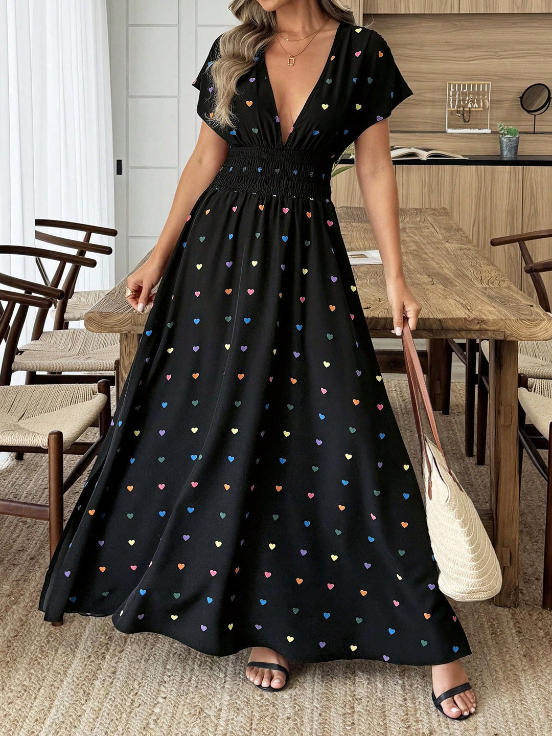 Rochie midi SHEIN, negru