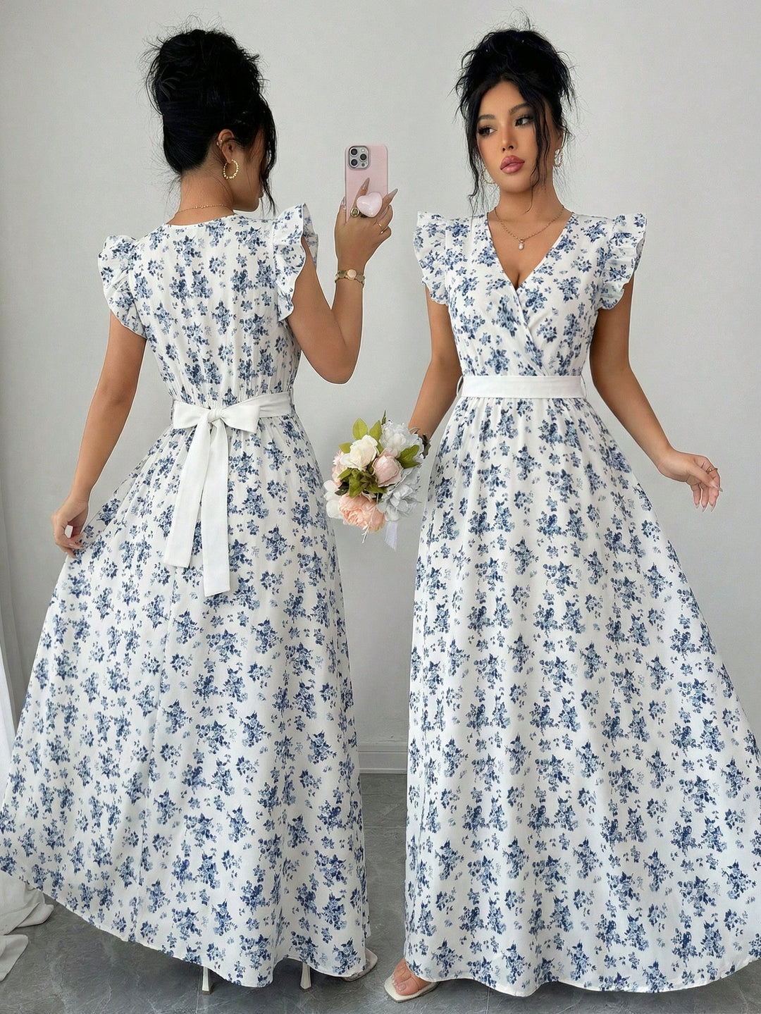 SHEIN Maxi Dress, Blue