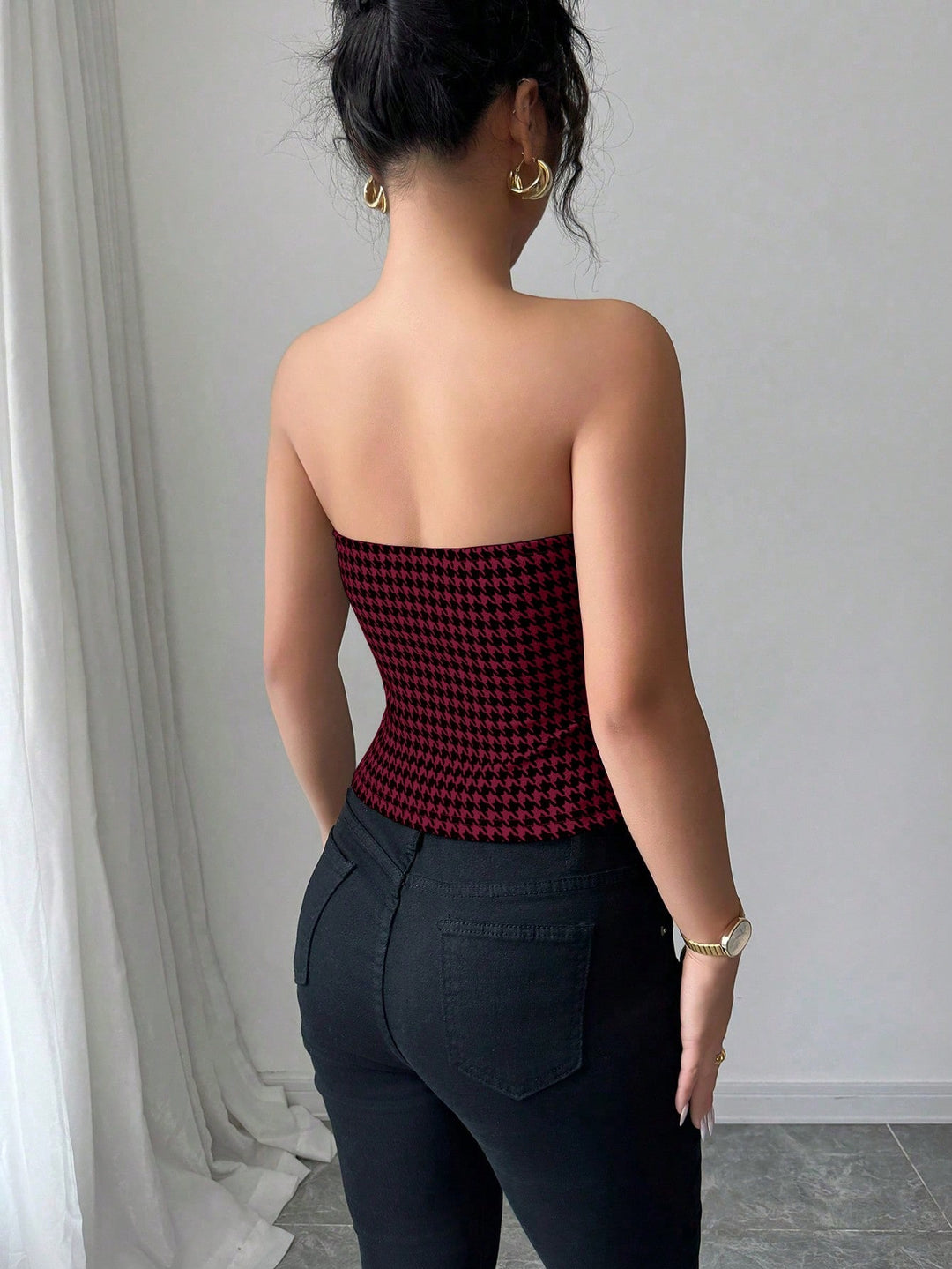 Top SHEIN, vișiniu
