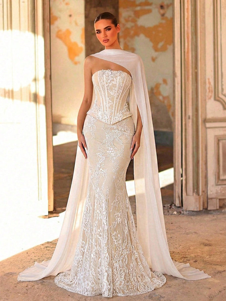 Rochie de mireasă SHEIN, alb