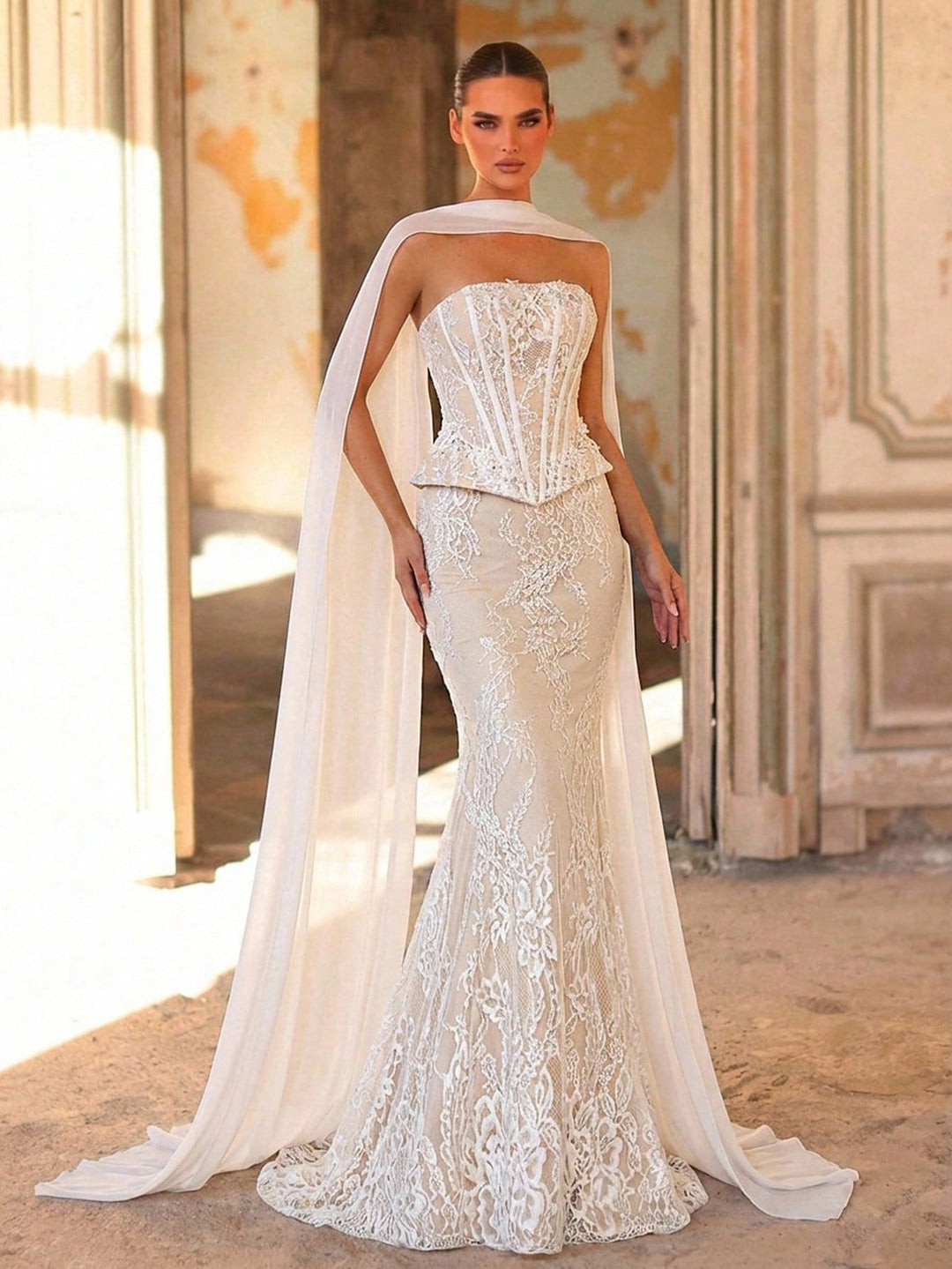 Rochie de mireasă SHEIN, alb
