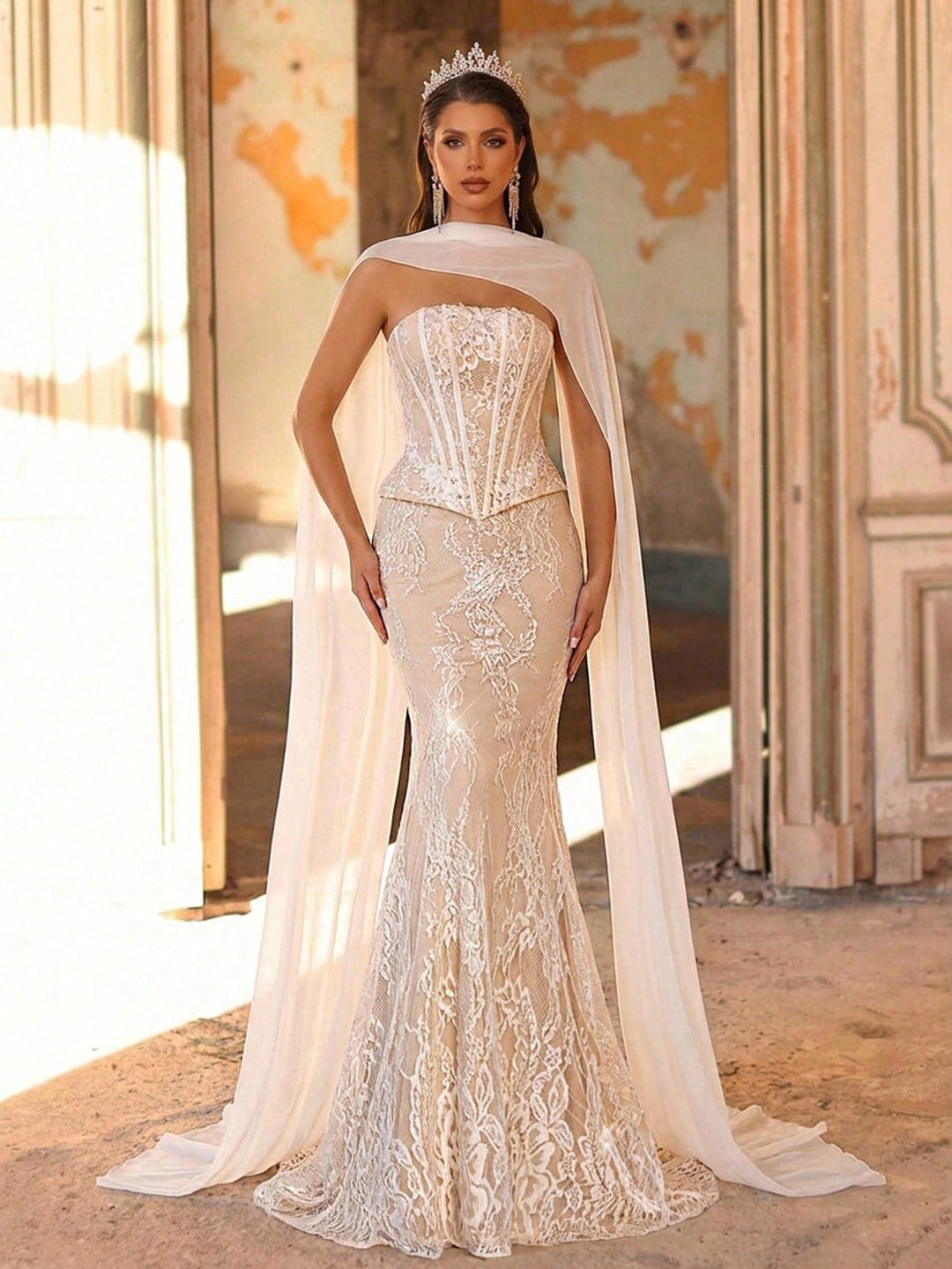 Rochie de mireasă SHEIN, alb