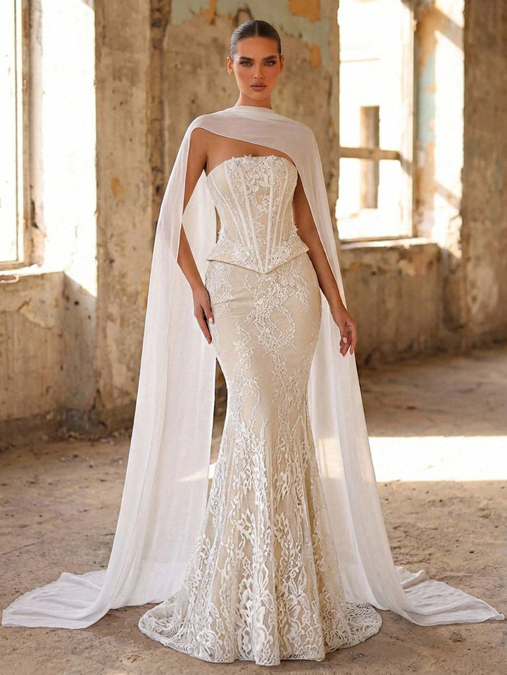 Rochie de mireasă SHEIN, alb