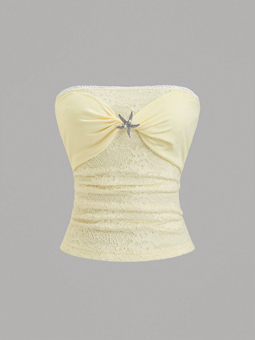 Top SHEIN, galben