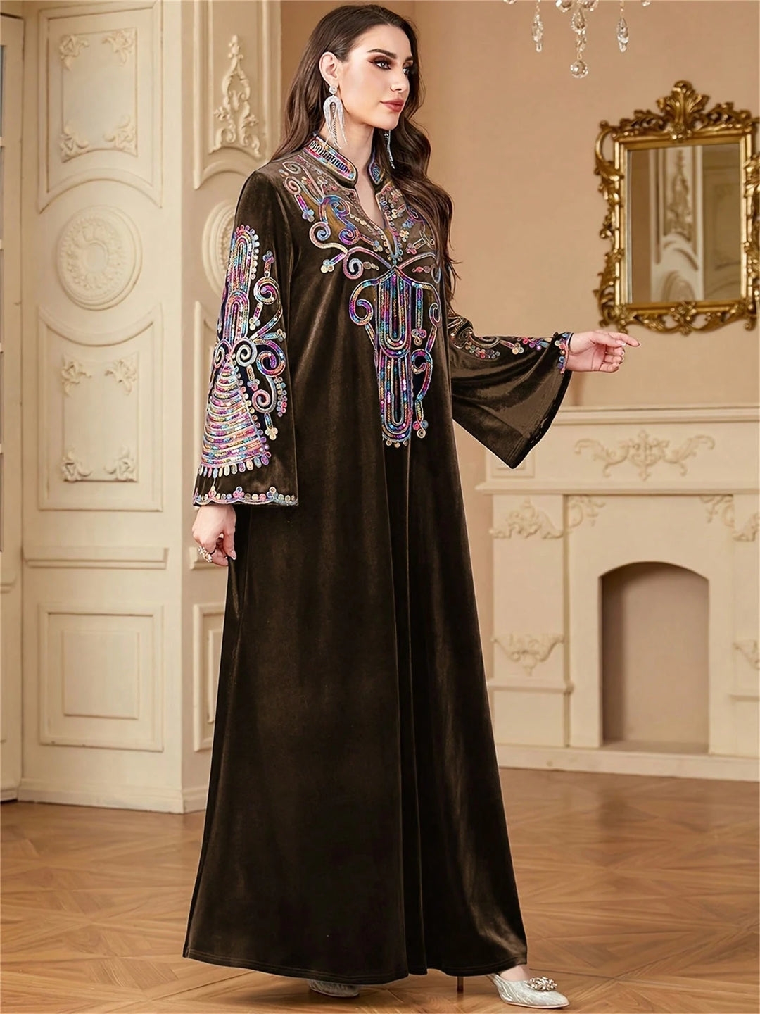 Rochie maxi SHEIN, mix culori