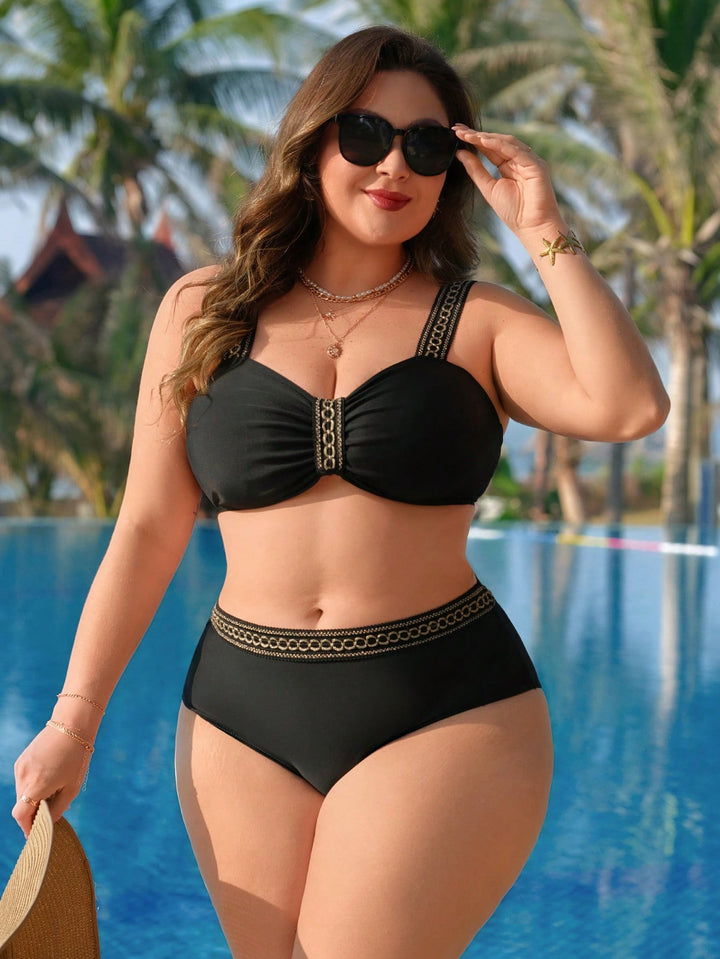 Costum de baie SHEIN, negru