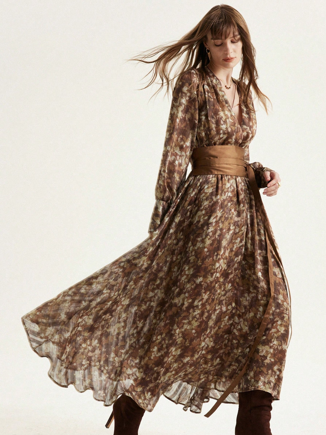 Rochie maxi SHEIN, mix culori