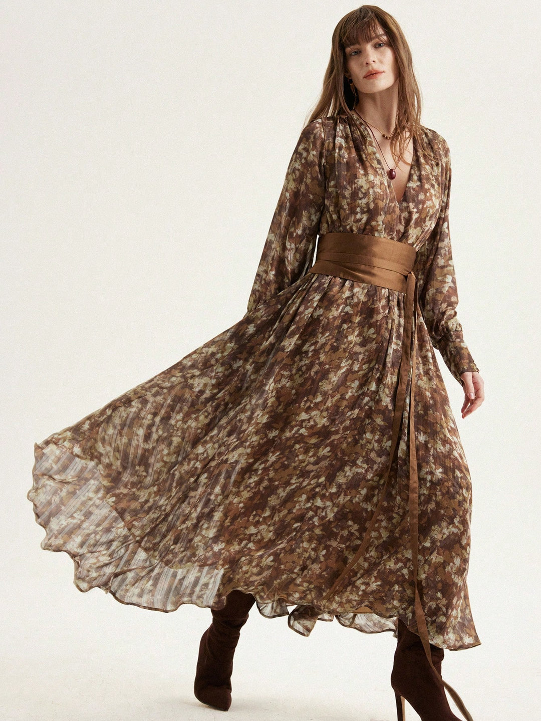Rochie maxi SHEIN, mix culori