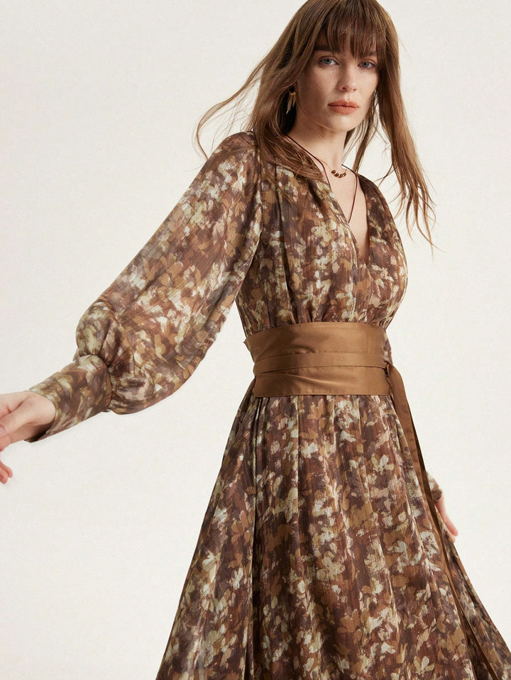 Rochie maxi SHEIN, mix culori