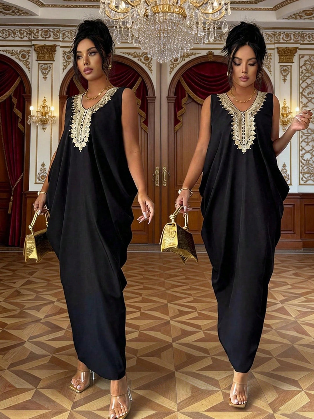 Rochie maxi SHEIN, negru