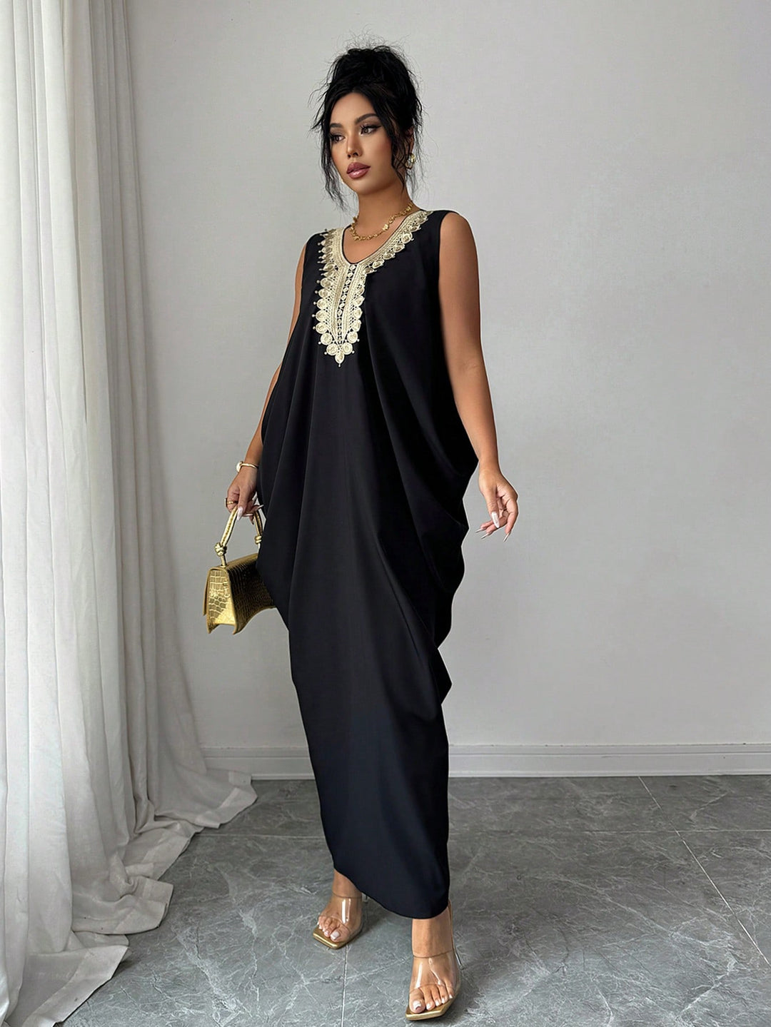 Rochie maxi SHEIN, negru