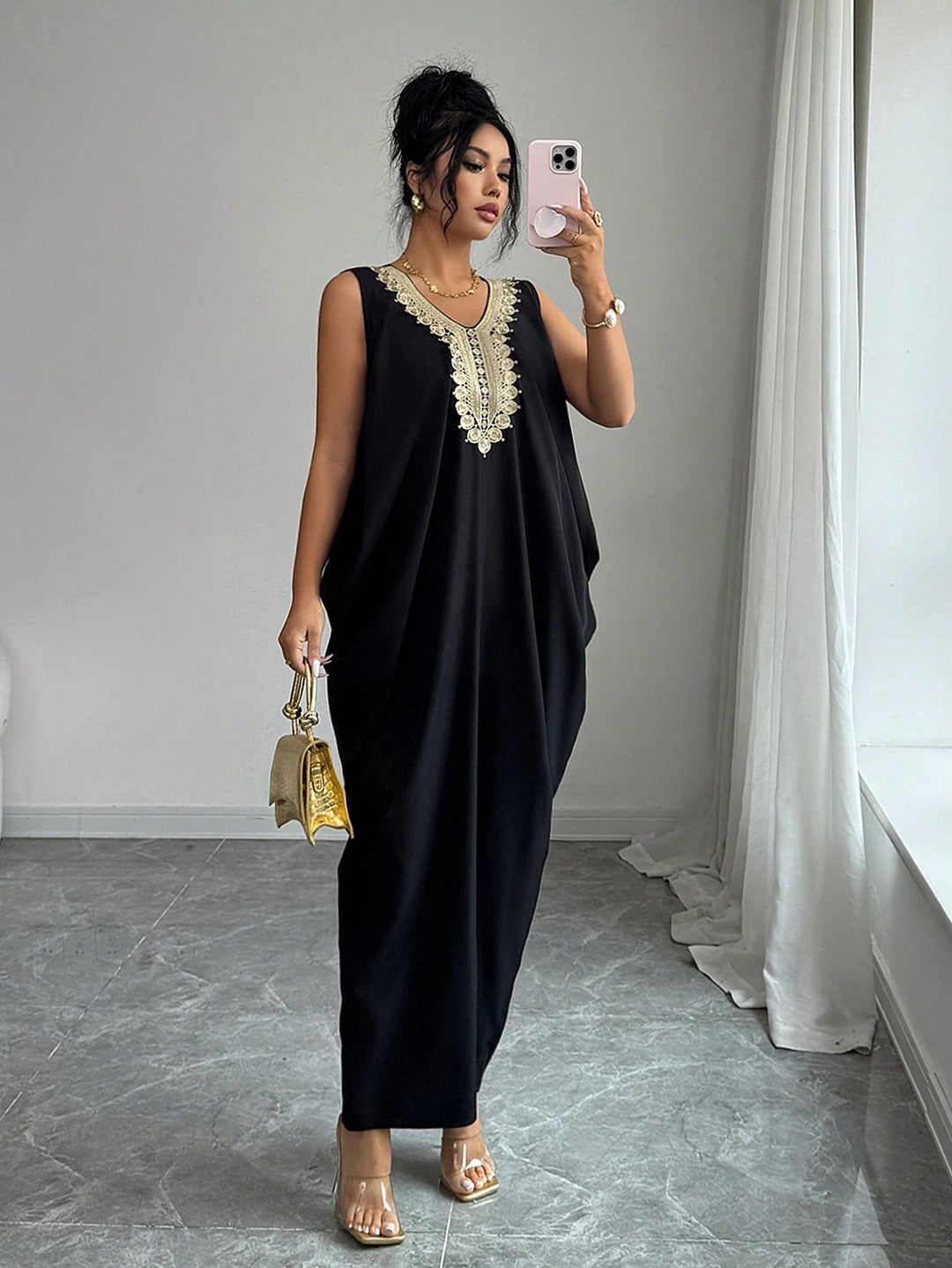 Rochie maxi SHEIN, negru