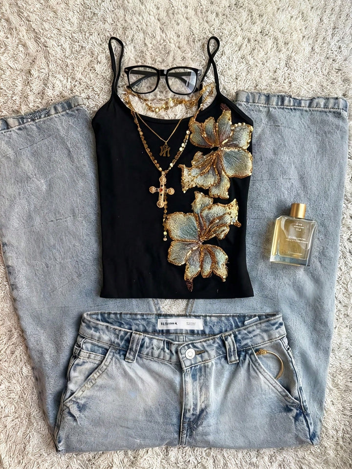 Top SHEIN, negru